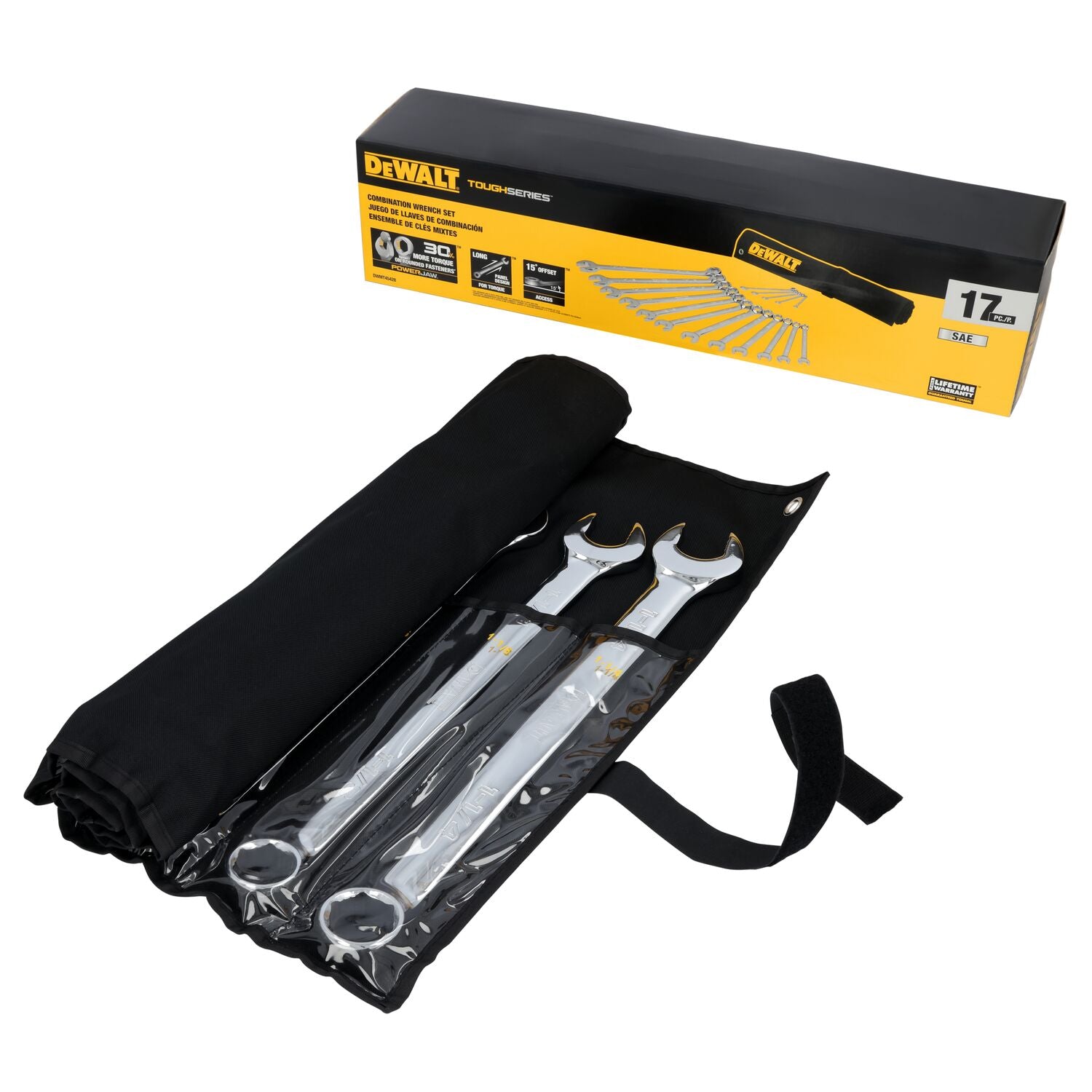 DeWalt DWMT45428 ToughSeries 17-Piece SAE Combination Wrench Set - Ace Tool Group - DeWalt