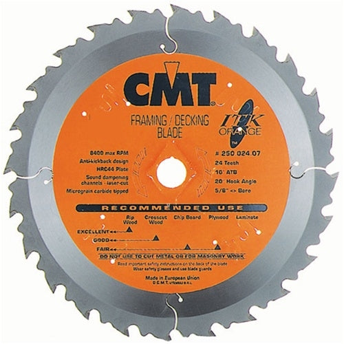 CMT 226.030.05 Industrial Dry Cut Steel Saw Blade, 5-3/8-Inch x 30 Teeth TCG Grind with 10mm Bore - Ace Tool Group - CMT