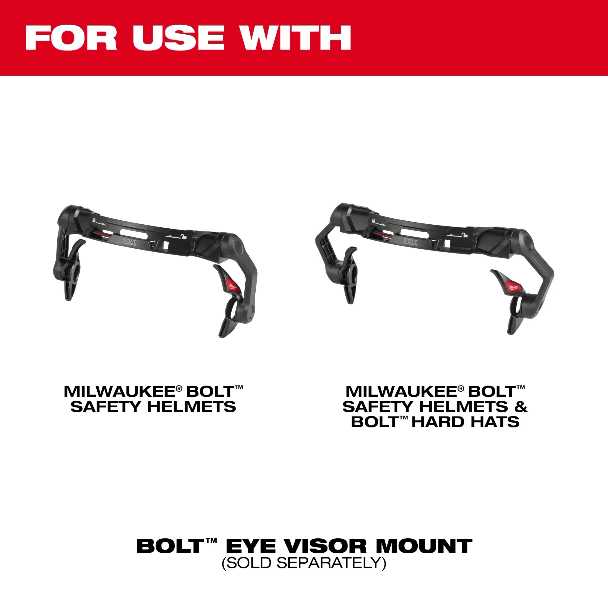 Milwaukee 48-73-1455 10pk Gasketed Tinted Eye Visor Replacement Lenses ( BOLT Safety Helmet & BOLT Hard Hat Mount) - Ace Tool Group - Milwaukee