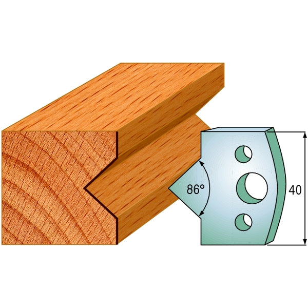 CMT 690.035 Pair of Profiled Knives for Shaper Cutters - Ace Tool Group - CMT