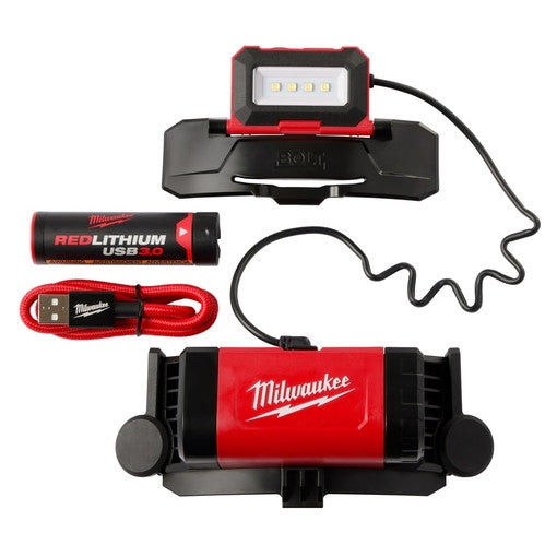Milwaukee 2118-21 BOLT REDLITHIUM USB Headlamp - Ace Tool Group - Milwaukee