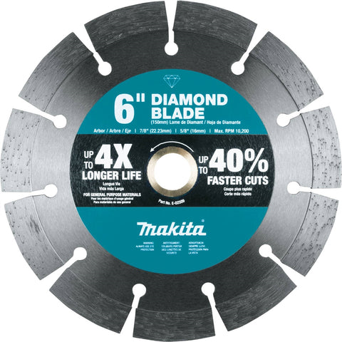 Makita E-02509 6 in. Diamond Blade, Segmented - Ace Tool Group - Makita