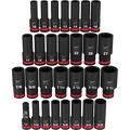 Milwaukee 49-66-7016 29PCSHOCKWAVE Impact Duty 1/2" Drive SAE & Metric Deep 6 Point Socket Set - Ace Tool Group - Milwaukee