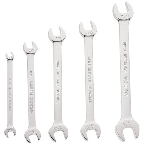 Klein Tools 68450 5 Piece Open-End Wrench Set - Ace Tool Group - Klein