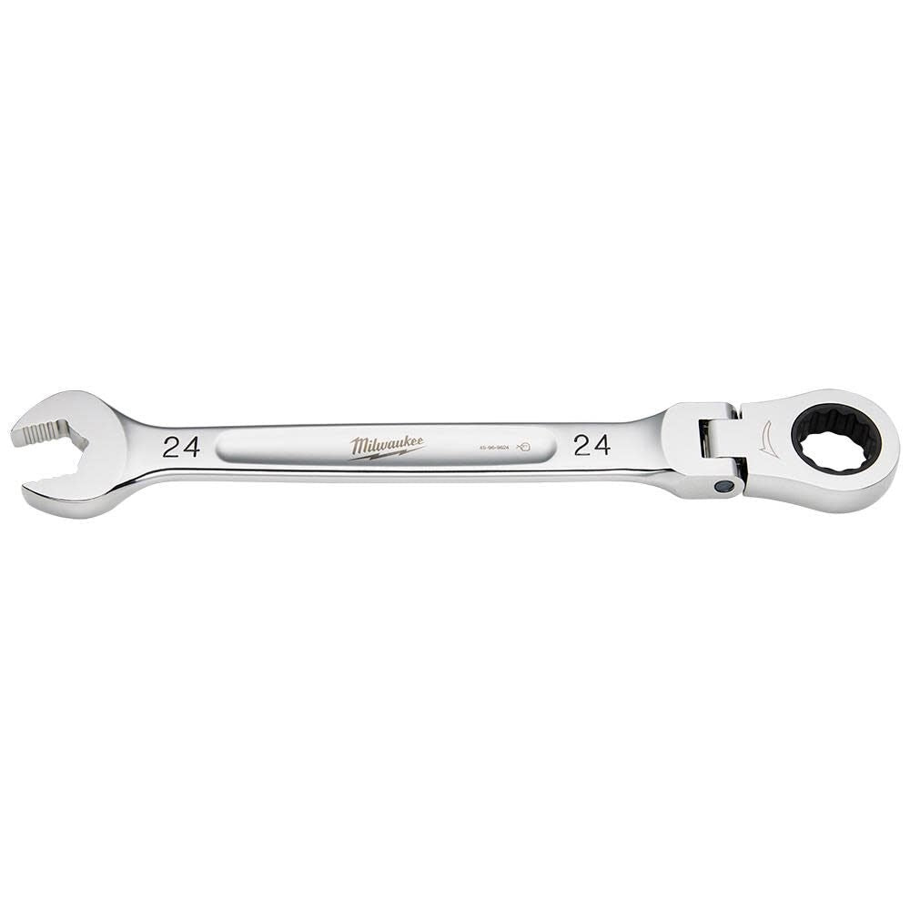 Milwaukee 45-96-9624 24MM Flex Head Ratcheting Combination Wrench - Ace Tool Group - Milwaukee