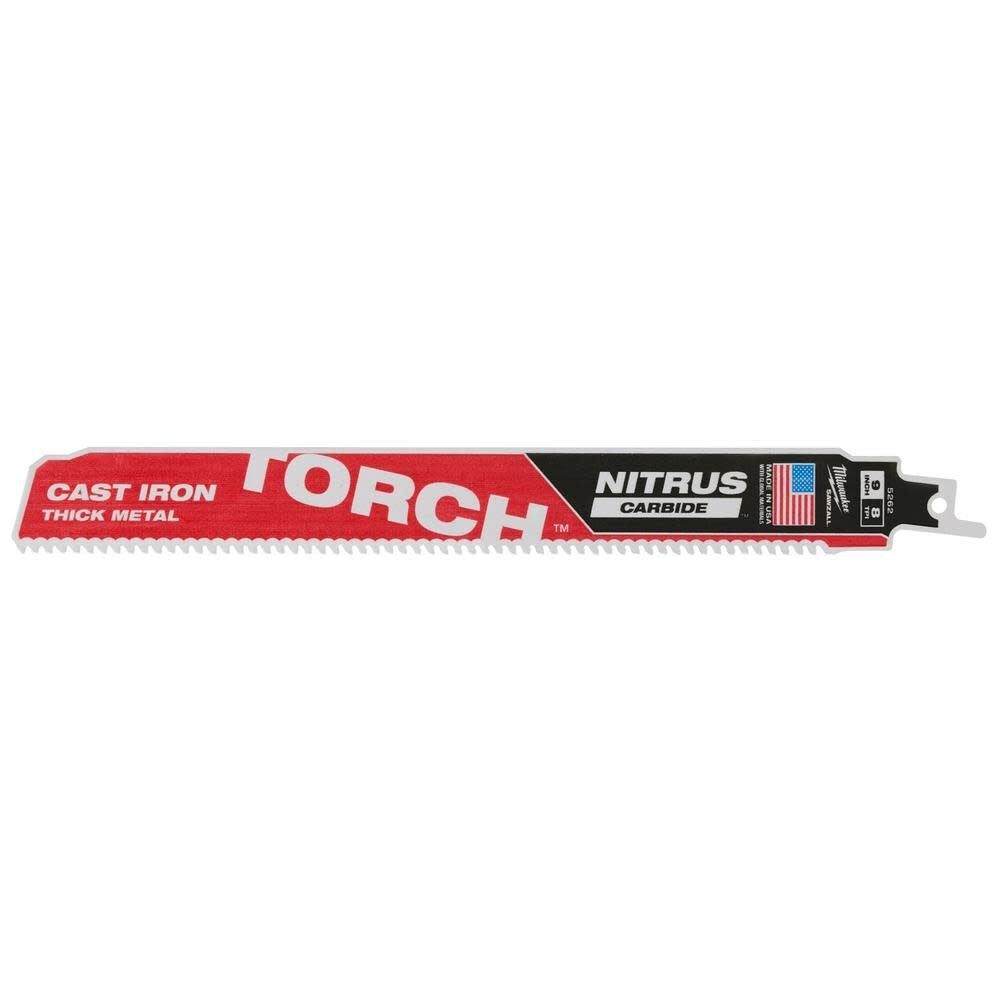 Milwaukee 48-00-5562 9 in. 8 TPI Torch Blade 5pk - Ace Tool Group - Milwaukee