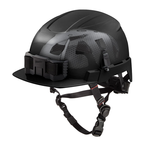 Milwaukee 48-73-1375 BOLT Black Front Brim Safety Helmet with IMPACT ARMOR Liner (USA) - Type 2, Class E - Ace Tool Group - Milwaukee