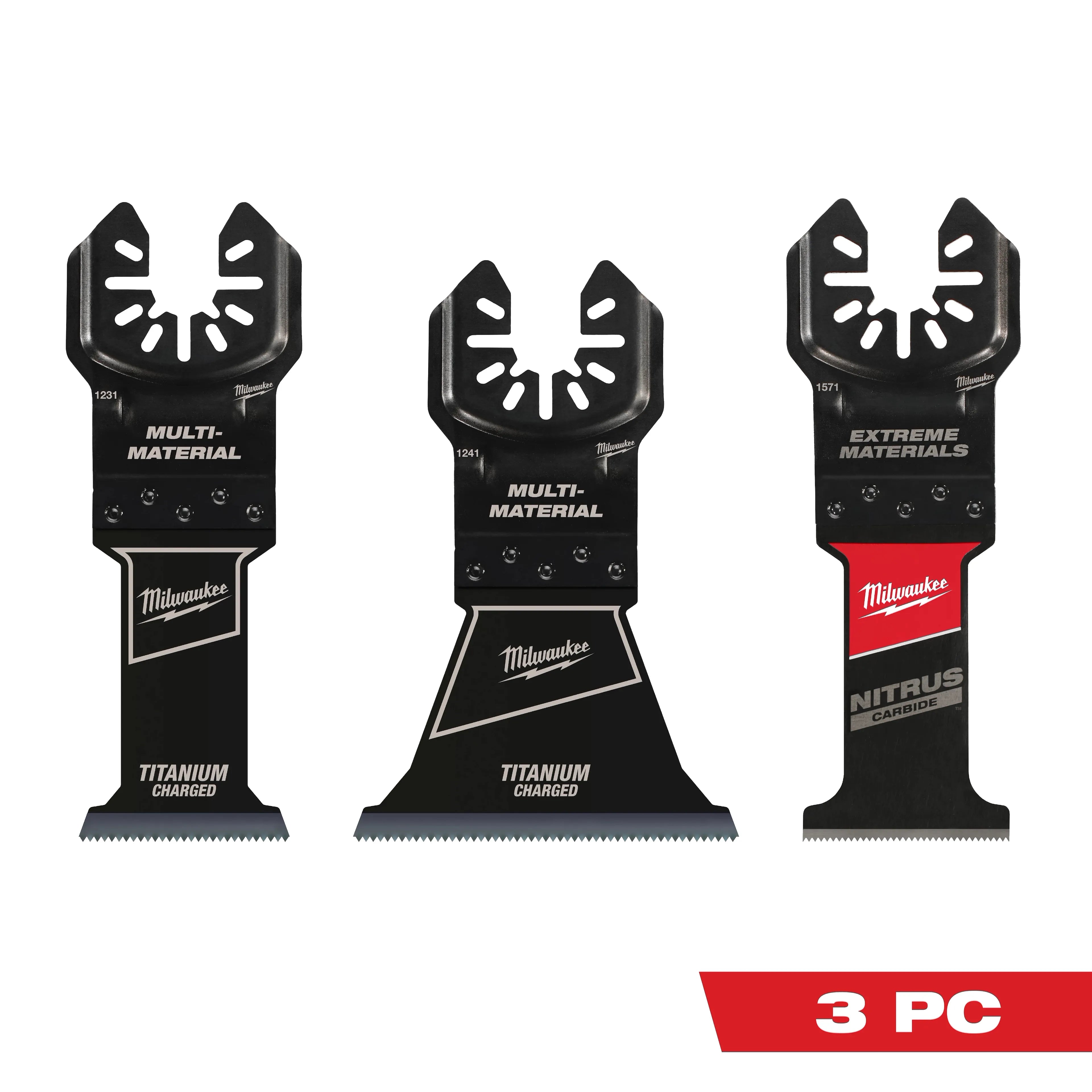 Milwaukee 49-10-9005 Milwaukee OPEN-LOK 3PC MULTI-MATERIAL CUTTING MULTI-TOOL BLADE VARIETY PACK - Ace Tool Group - Milwaukee