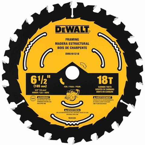 Dewalt Dwa161218 6-1/2 In. Circular Saw Blade 18T (5 Pack) - Ace Tool Group - DeWalt