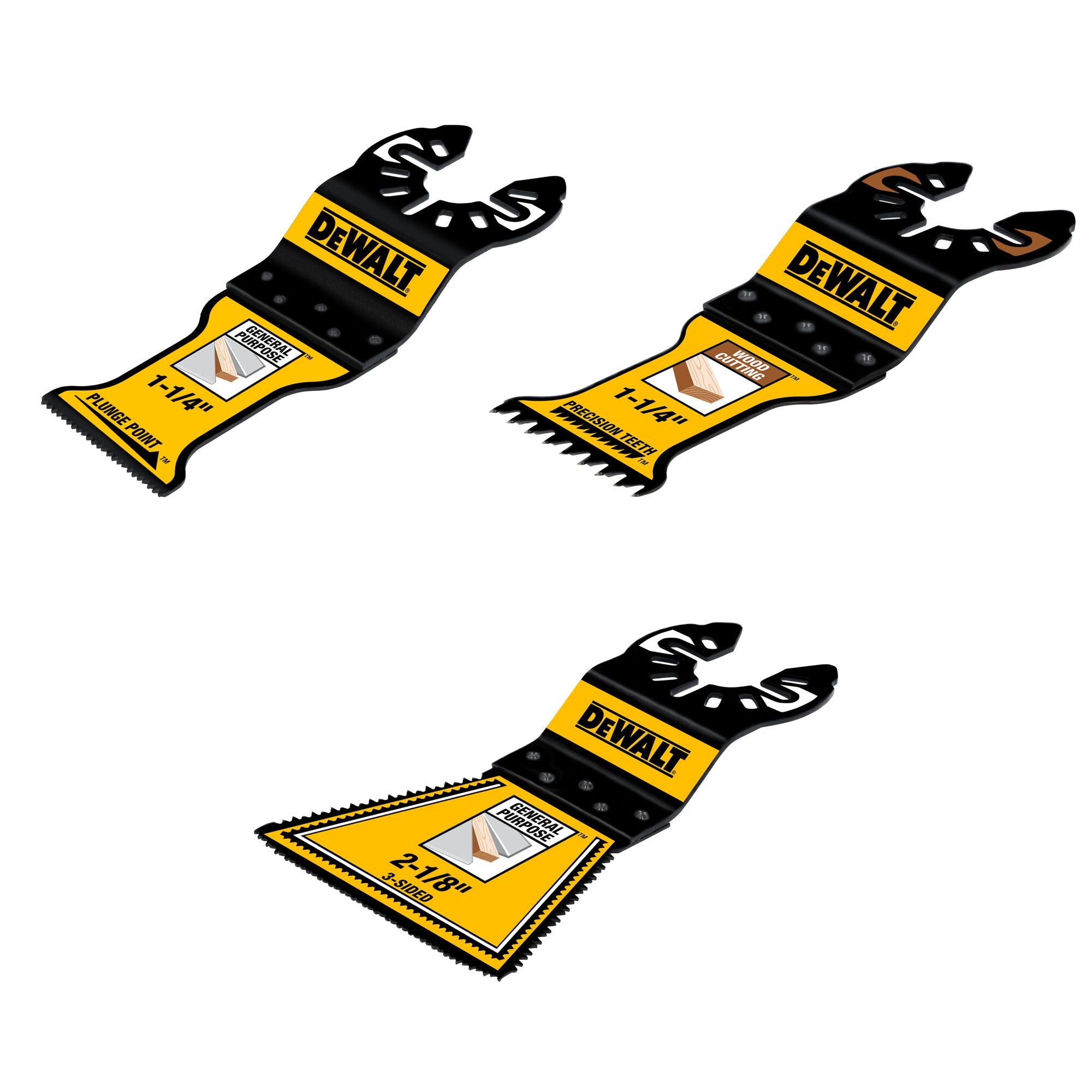 DeWalt DWA423SET OSC General Purpose Assortment (3 Pc) (5 Pack) - Ace Tool Group - DeWalt