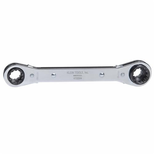 Klein Tools KT223X4 Ratcheting 4-in-1 Box Wrench - Ace Tool Group - Klein