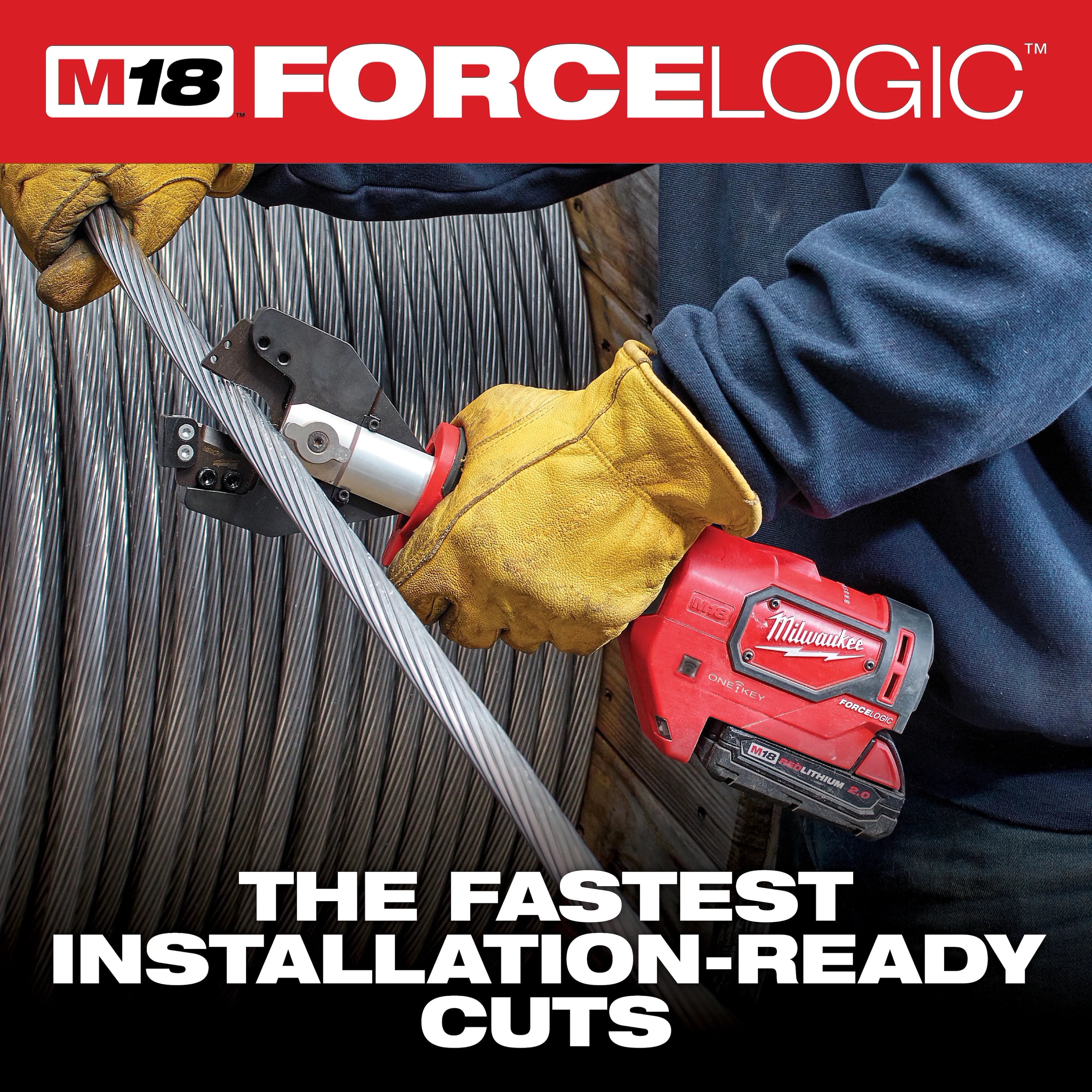 Milwaukee 2672-21S M18 FORCE LOGIC CABLE CUTTER KIT with 477 ACSR JAWS - Ace Tool Group - Milwaukee