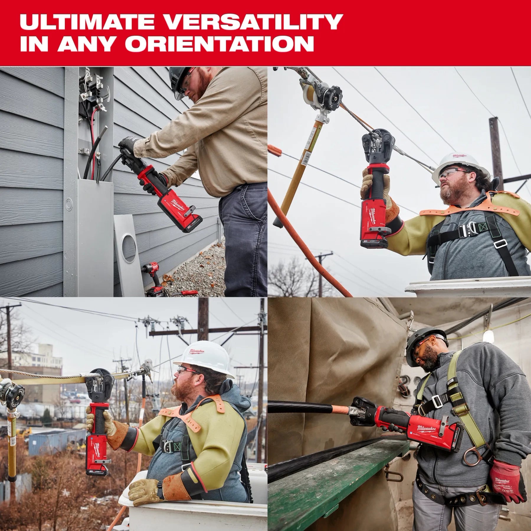 Milwaukee 2876-22 M18 FORCE LOGIC 11T Dieless Latched Linear Utility Crimper - Ace Tool Group - Milwaukee