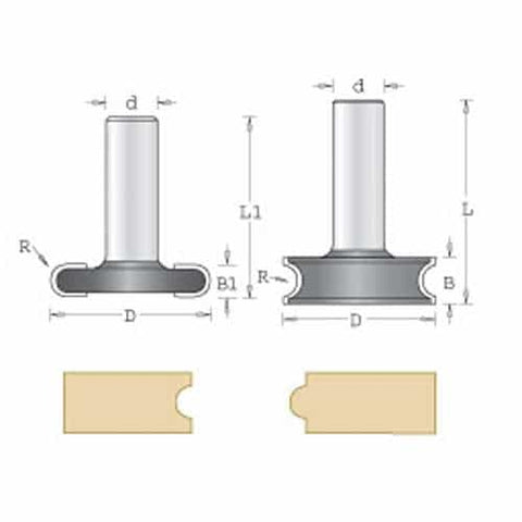 Amana Tool 54176 Flute And Bead Set - Ace Tool Group - Amana Tool