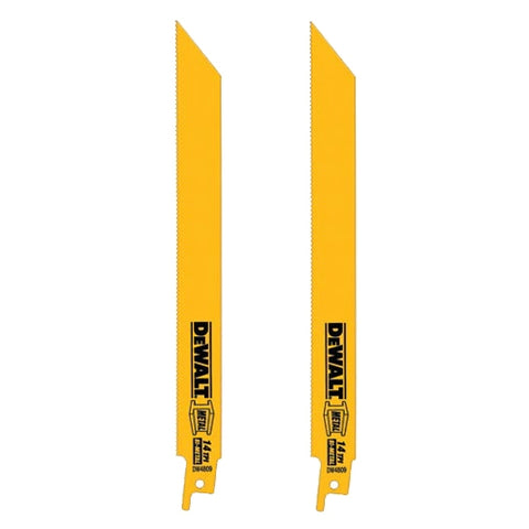 Dewalt Dw4808-2 6" 14Tpi Bi-Metal Reciprocating Saw Blade (2 Pack) (5) - Ace Tool Group - DeWalt