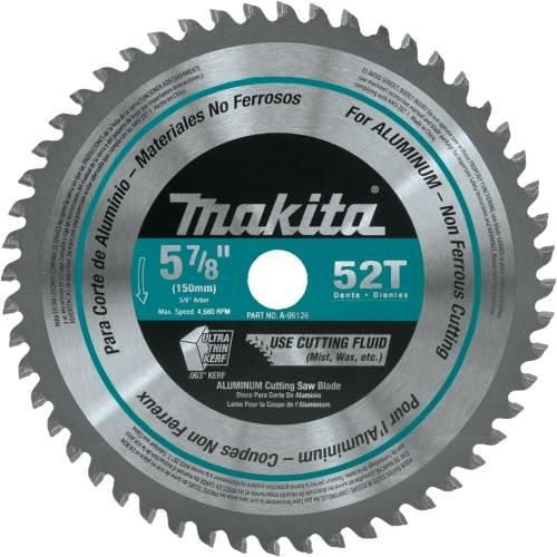 Makita A-96126 Aluminum 52T Carbide-Tipped Saw Blade, 5-7/8" - Ace Tool Group - Makita