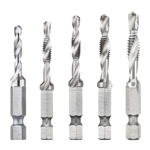 Dewalt Dwadtqtr5Set - 5Pc Drill Tap Set 1/4In Capacity - Ace Tool Group - DeWalt