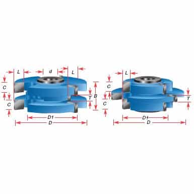 Amana Tool Sc556 1"Stock Tongue&Groove 1-1/4"Bore - Ace Tool Group - Amana Tool