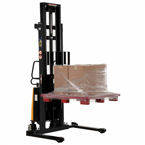 Vestil SL-137-AA Adjustable Stacker W/Powered Lift 137 In - Ace Tool Group - Vestil