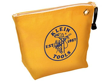Klein Tools 5539YEL Canvas Zipper Bag- Consumables, Yellow - Ace Tool Group - Klein