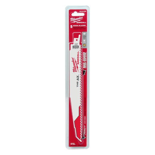Milwaukee 48-00-5026 9" 5 TPI The Ax Sawzall Blade - Ace Tool Group - Milwaukee
