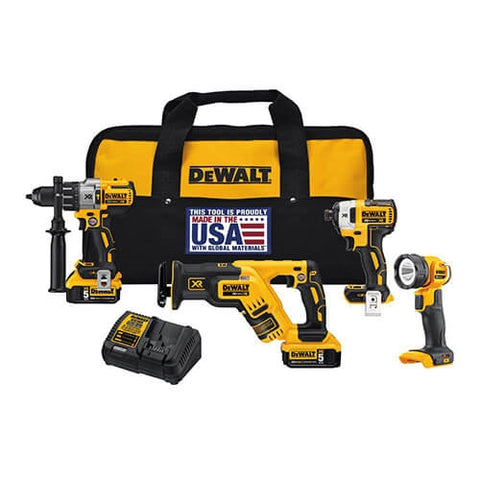 Dewalt Dck494P2 20V Max Xr 4 Tool Combo Kit - Ace Tool Group - DeWalt