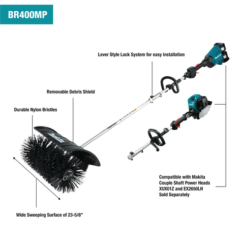 Bristle Brush Couple Shaft Attachment - Ace Tool Group - Makita