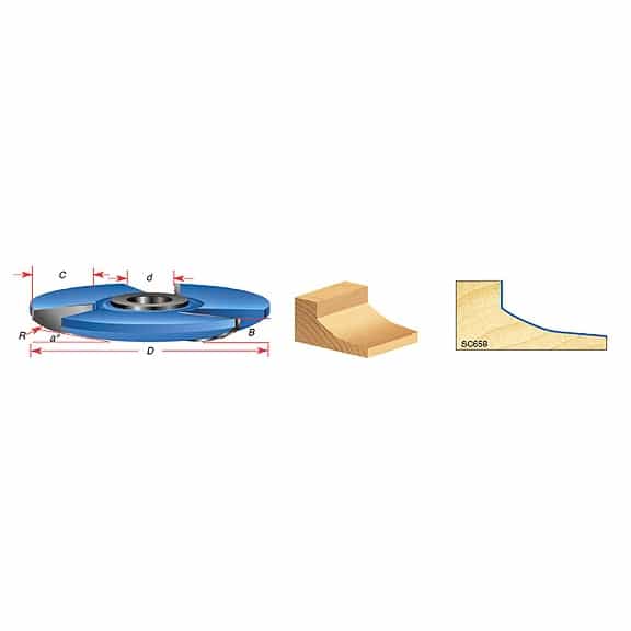 Amana Tool Sc658 Cove Panel Raise Cutter - Ace Tool Group - Amana Tool