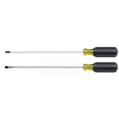 Klein Tools 85072 2-Piece 10'' (254 mm) Long Blade Screwdriver Set - Ace Tool Group - Klein