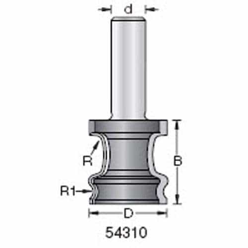 Amana Tool 54310 Tambour Bit # 1 - Ace Tool Group - Amana Tool