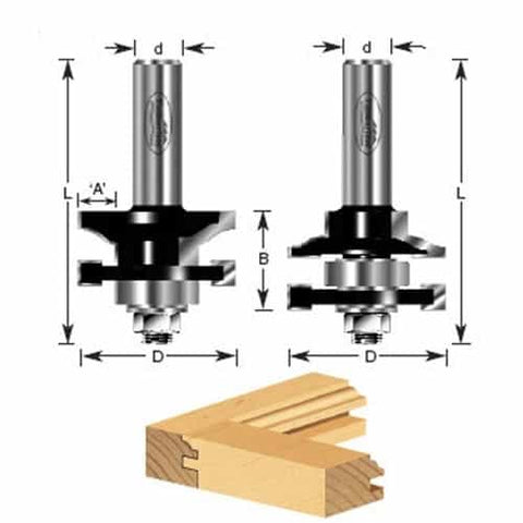 Timberline 440-18 Stile And Rail Ogee Style Set - Ace Tool Group - Timberline