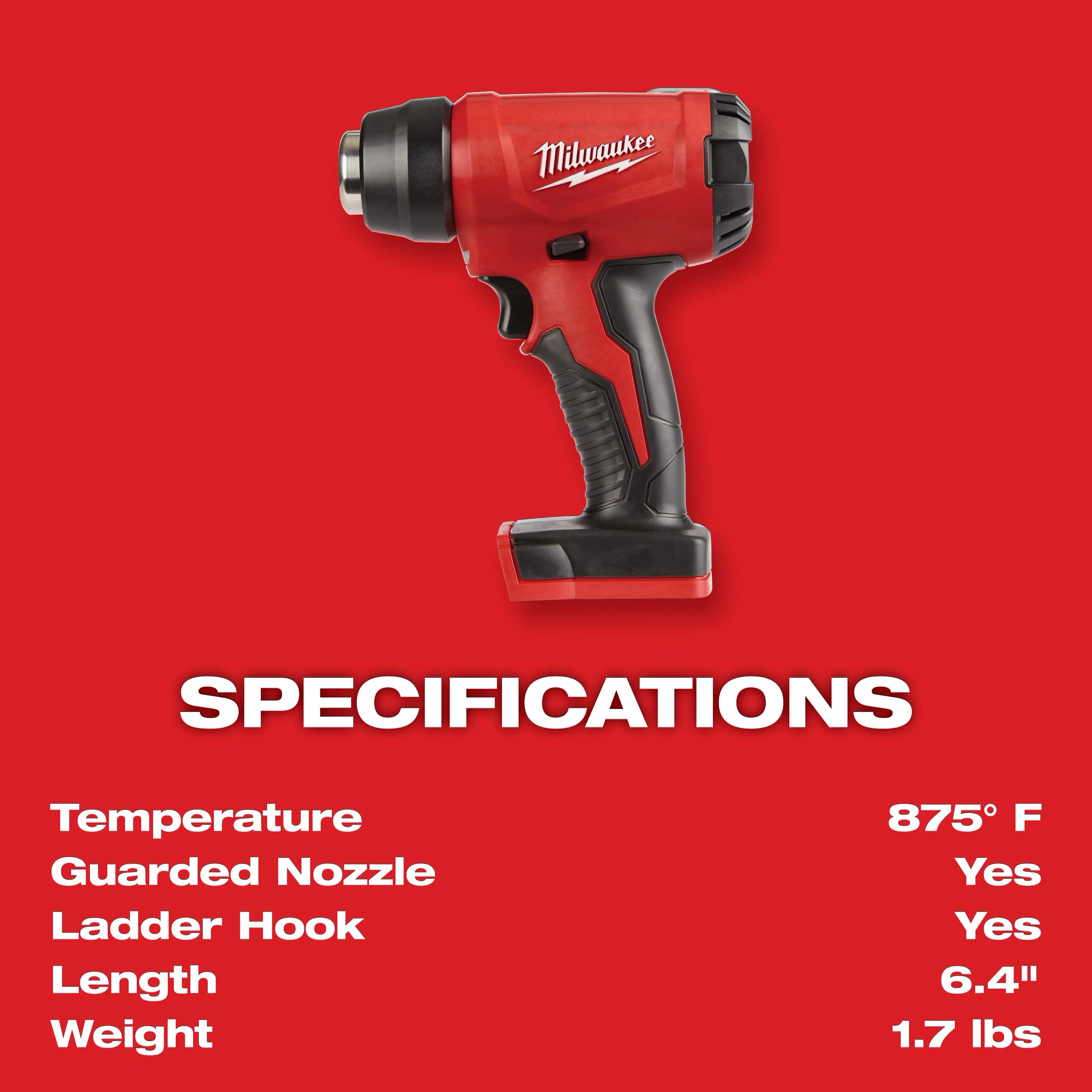 Milwaukee 2688-20 M18 COMPACT HEAT GUN - BARE TOOL - Ace Tool Group - Milwaukee