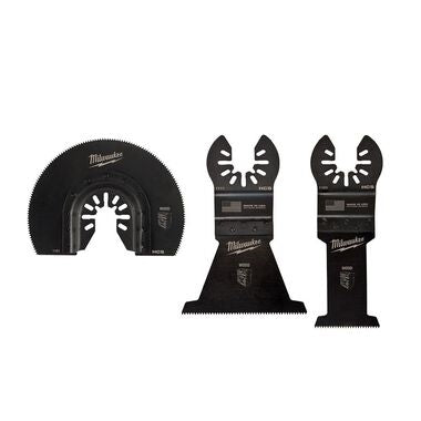 Milwaukee 49-10-9004 Milwaukee OPEN-LOK 3PC WOOD CUTTING MULTI-TOOL BLADE VARIETY PACK - Ace Tool Group - Milwaukee
