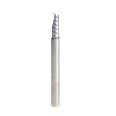 Amana Tool 51374 Solid Carbide Cnc Spiral O Single Flute, Aluminum Cutting 3/16 Dia X 1/2 X 3/16 Shank X 2 Inch Long Up-Cut Router Bit - Ace Tool Group - Amana Tool