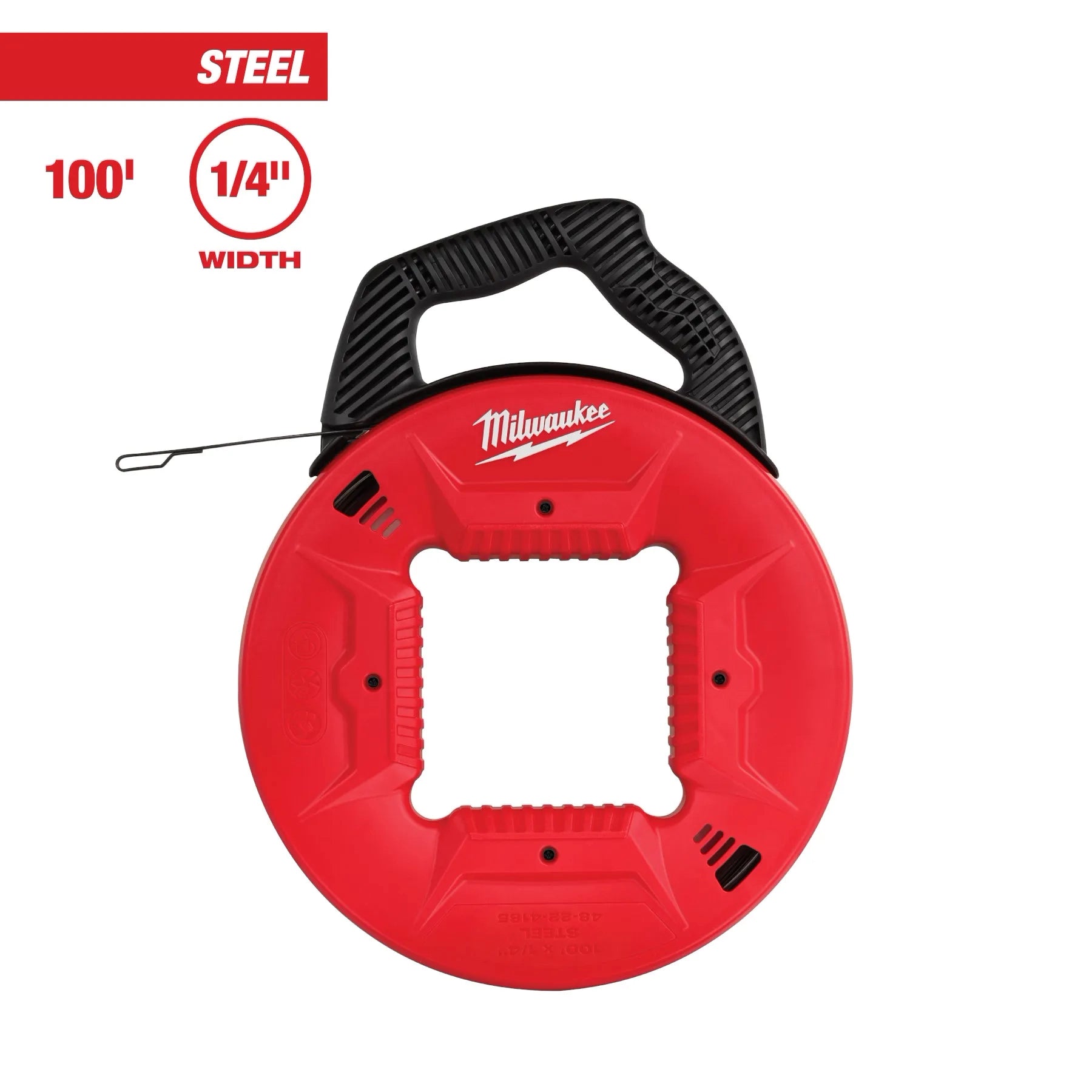 Milwaukee 48-22-4185 1/4 in. Steel Fish Tape, 100 ft. - Ace Tool Group - Milwaukee
