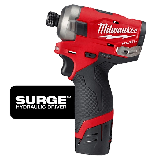 Milwaukee 2551-22 M12 FUEL SURGE 1/4" Hex Hydraulic Driver 2 Battery Kit - Ace Tool Group - Milwaukee