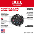 Milwaukee 48-73-1377 BOLT Orange Front Brim Safety Helmet with IMPACT ARMOR Liner (USA) - Type 2, Class E - Ace Tool Group - Milwaukee