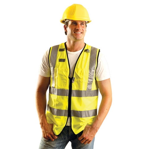 Occunomix LUX-SSFULLZ Solid Dual Stripe Full Surveyor Safety Vest - Ace Tool Group - Occunomix