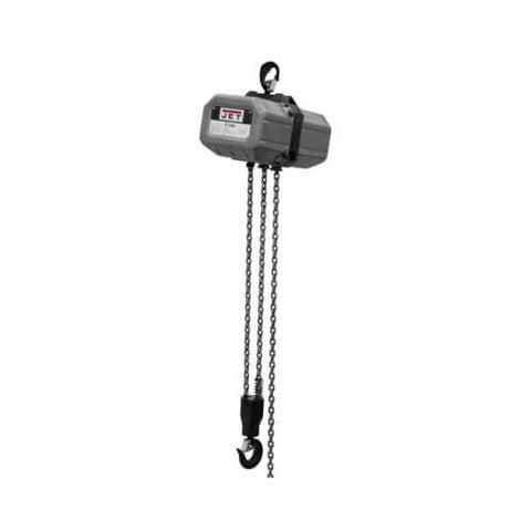 JET 111000 1SS-1C-10, 1-Ton Electric Chain Hoist 1-Phase 10 ft. Lift - Ace Tool Group - JET