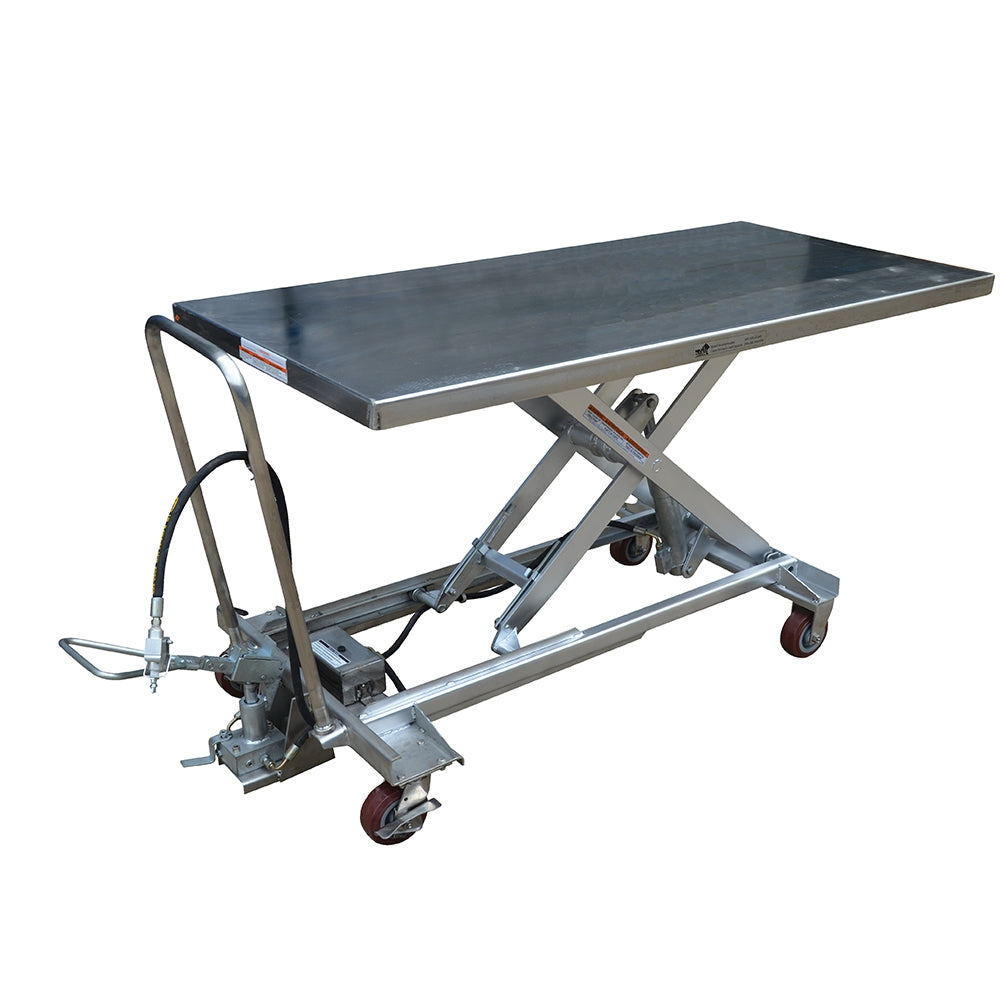 Vestil Air Ss Cart 1000 Lb 31.5x63 - Ace Tool Group - Vestil