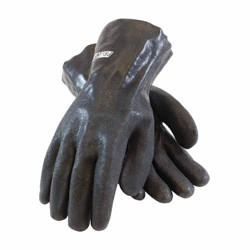 PIP 58-8120DD Procoat Pvc Gloves Black, 10 Inch Length - Ace Tool Group - Protective Industrial Products