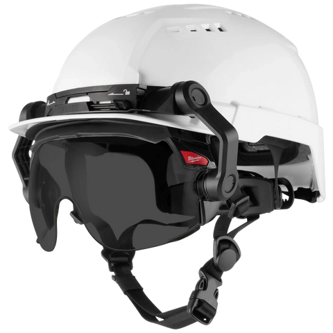 Milwaukee 48-73-1455 10pk Gasketed Tinted Eye Visor Replacement Lenses ( BOLT Safety Helmet & BOLT Hard Hat Mount) - Ace Tool Group - Milwaukee