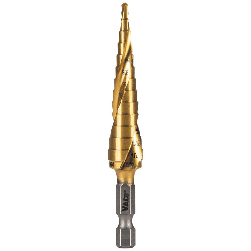 Klein 25964 1/8 in. to 1/2 in. Step Drill Bit, VACO - Ace Tool Group - Klein