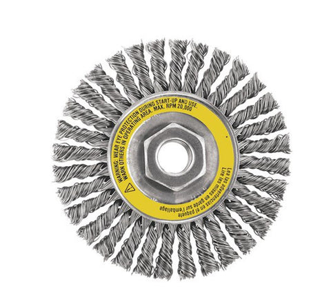 Dewalt Dw4926 4" Stringer Bead Wire Wheel/Carbon Steel  (6 Pack) - Ace Tool Group - DeWalt