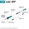 Makita XAU03Z 18V LXT Cordless 8" Extendable Articulating Pole Saw, Tool Only - Ace Tool Group - Makita