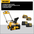 Dewalt Dcsnp2142Y2 21 60V Max* Single-Stage Snow Blower Kit - Ace Tool Group - DeWalt