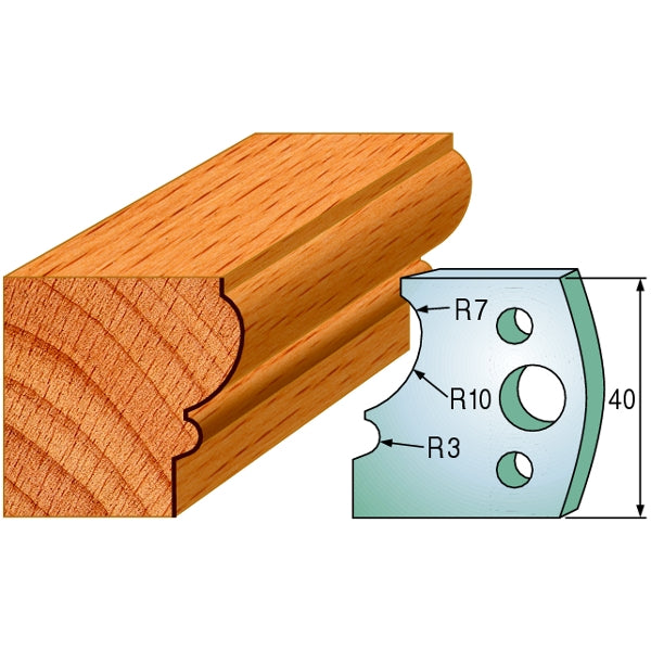 CMT 690.105 Pair of Profiled Knives for Shaper Cutters - Ace Tool Group - CMT