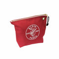 Klein Tools 5539RED Canvas Zipper Bag- Consumables, Red - Ace Tool Group - Klein