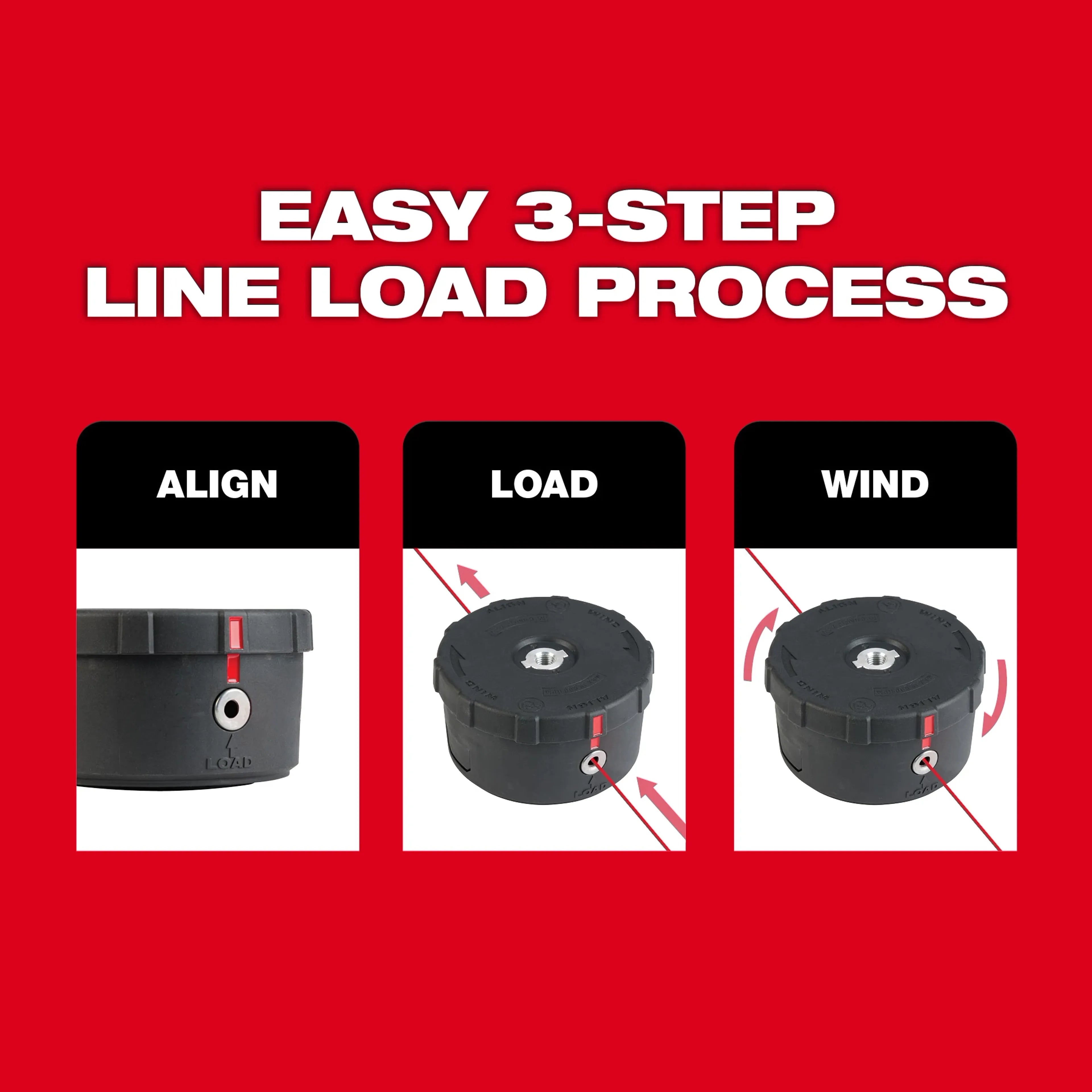 Milwaukee 49-16-2748 Easy Load Trimmer Head - Ace Tool Group - Milwaukee