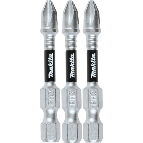 Makita E-00773 Number 2 Phillips 2 in. Power Bit 3pk - Ace Tool Group - Makita
